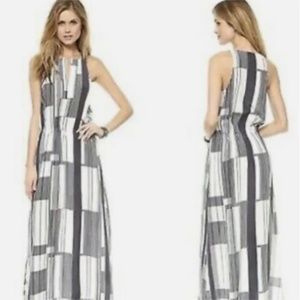 CLUB MONACO MAXI DRESS IN SILK PRINTED FABRIC